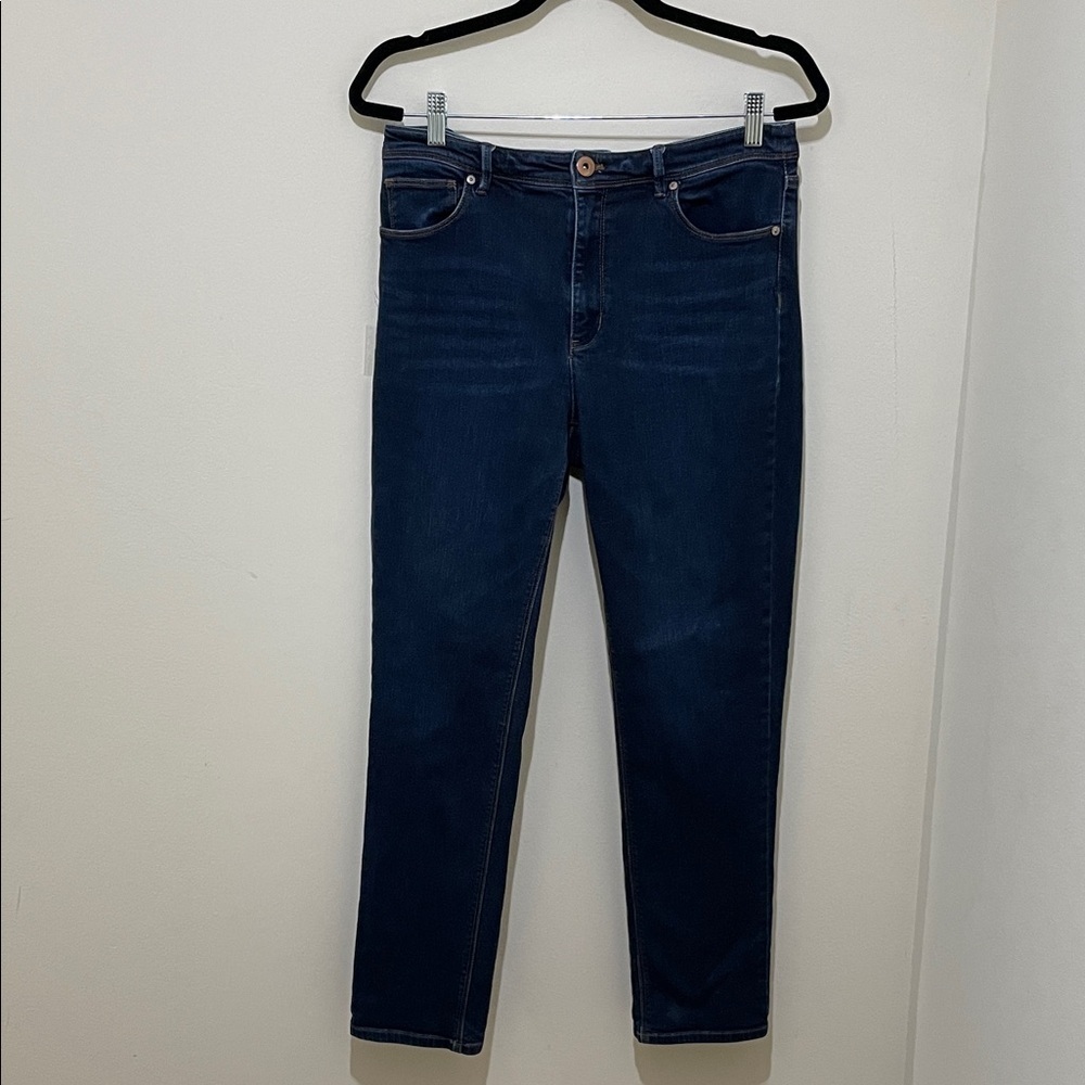 Women's J. Jill High-rise Straight Leg Blue Jeans, Size 10 - Picture 2 of 15